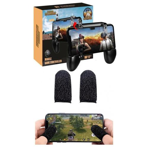  Pubg Parmaklık Eldiveni + W11 Plus Oyun Konsolu Ateşleyici Tetik Joystick Controller Gamepad alttnpbgpr32513