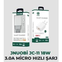 Jnuobi Micro Girişli 18W 3.0A Hızlı Şarj Başlık ve Data 6A Kablo Set Şarj
