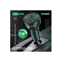 Subzero CR10 55W 3.0A Hızlı PD+Çift Çıkışlı Araç Şarj Başlığı